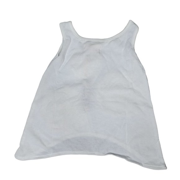 Sado NWT white and cream tank top with crochet lace flowers size 12m - Picture 2 of 4